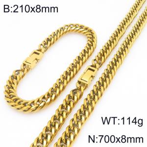 SS Jewelry Set(Most Men) - KS227964-ZZ