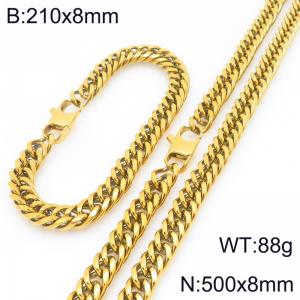 SS Jewelry Set(Most Men) - KS227967-ZZ