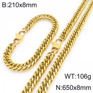 SS Jewelry Set(Most Men) - KS227970-ZZ