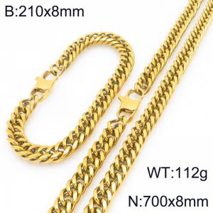 SS Jewelry Set(Most Men) - KS227971-ZZ