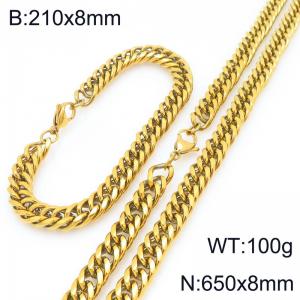 SS Jewelry Set(Most Men) - KS227976-ZZ