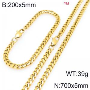 SS Jewelry Set(Most Men) - KS227983-ZZ