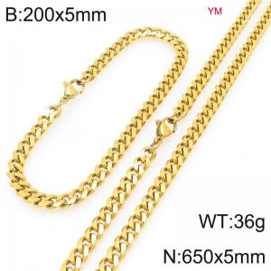 SS Jewelry Set(Most Men) - KS227988-ZZ