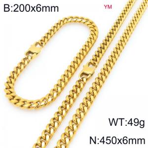 SS Jewelry Set(Most Men) - KS227990-ZZ