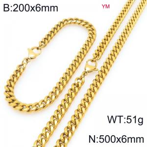 SS Jewelry Set(Most Men) - KS228003-ZZ