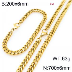 SS Jewelry Set(Most Men) - KS228007-ZZ