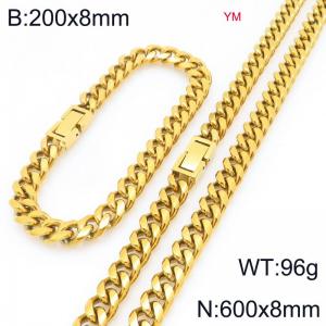 SS Jewelry Set(Most Men) - KS228011-ZZ