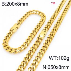 SS Jewelry Set(Most Men) - KS228012-ZZ