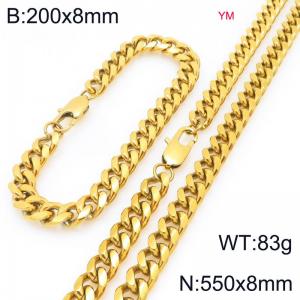 SS Jewelry Set(Most Men) - KS228016-ZZ