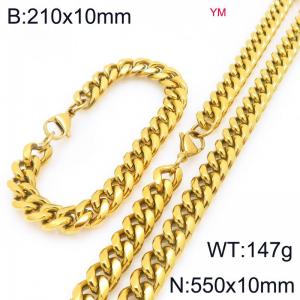 SS Jewelry Set(Most Men) - KS228040-ZZ