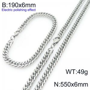 SS Jewelry Set(Most Men) - KS228346-Z