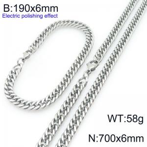SS Jewelry Set(Most Men) - KS228349-Z