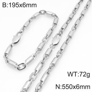 SS Jewelry Set(Most Men) - KS228846-Z