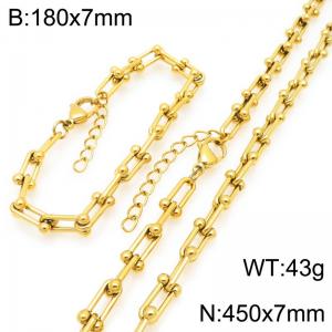 SS Jewelry Set(Most Women) - KS228902-GC