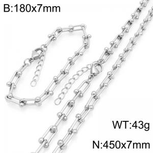 SS Jewelry Set(Most Women) - KS228903-GC