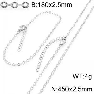 SS Jewelry Set(Most Women) - KS228904-GC