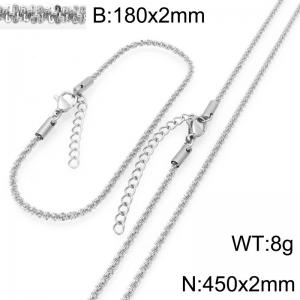 SS Jewelry Set(Most Women) - KS228907-GC