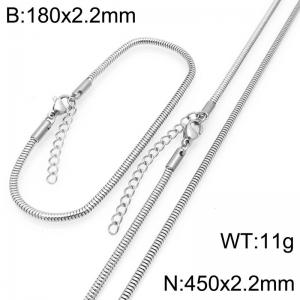 SS Jewelry Set(Most Women) - KS228909-GC