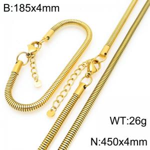 SS Jewelry Set(Most Women) - KS228910-GC