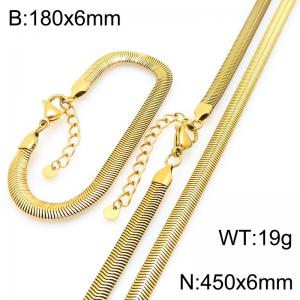 SS Jewelry Set(Most Women) - KS228913-GC