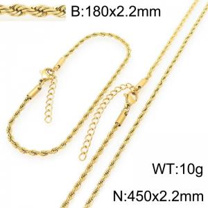 SS Jewelry Set(Most Women) - KS228937-GC