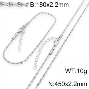 SS Jewelry Set(Most Women) - KS228938-GC