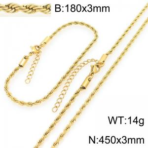 SS Jewelry Set(Most Women) - KS228939-GC