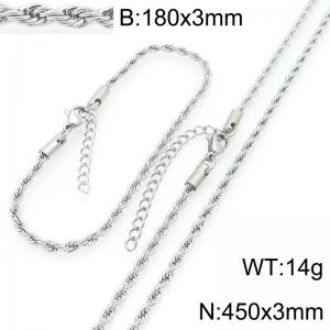 SS Jewelry Set(Most Women) - KS228940-GC