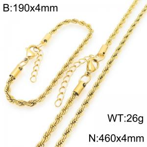 SS Jewelry Set(Most Women) - KS228942-GC