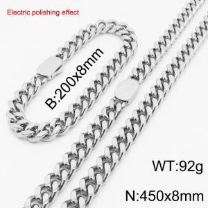 Stainless steel gold-plated set - KS229708-Z