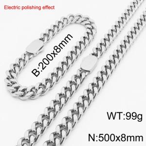 Stainless steel gold-plated set - KS229709-Z