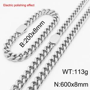 Stainless steel gold-plated set - KS229711-Z