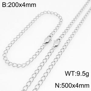 SS Jewelry Set(Most Men) - KS230125-Z