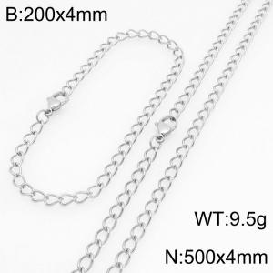 SS Jewelry Set(Most Men) - KS230131-Z