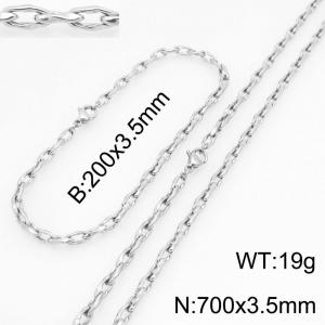 SS Jewelry Set(Most Men) - KS230147-Z