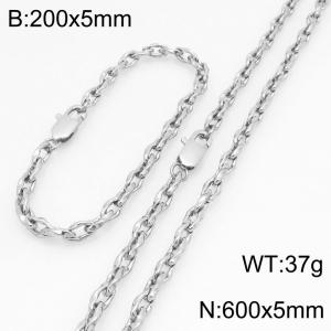 SS Jewelry Set(Most Men) - KS230181-Z