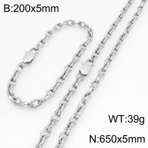 SS Jewelry Set(Most Men) - KS230182-Z