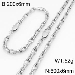 SS Jewelry Set(Most Men) - KS230193-Z