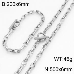 SS Jewelry Set(Most Men) - KS230196-Z