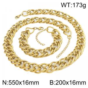 SS Jewelry Set(Most Men) - KS230323-ZJZL