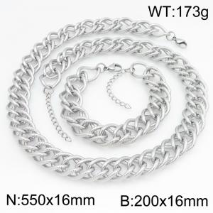 SS Jewelry Set(Most Men) - KS230325-ZJZL