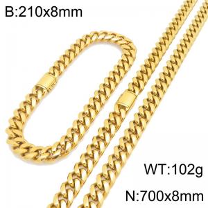 SS Jewelry Set(Most Men) - KS230406-ZLY