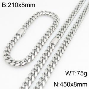 SS Jewelry Set(Most Men) - KS230409-ZLY