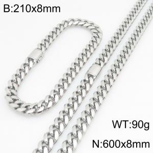 SS Jewelry Set(Most Men) - KS230412-ZLY