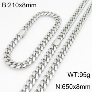 SS Jewelry Set(Most Men) - KS230413-ZLY