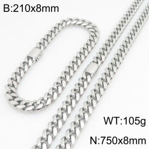 SS Jewelry Set(Most Men) - KS230415-ZLY