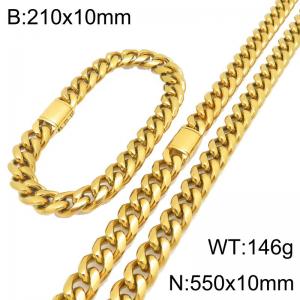 SS Jewelry Set(Most Men) - KS230419-ZLY