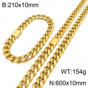 SS Jewelry Set(Most Men) - KS230420-ZLY