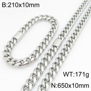 SS Jewelry Set(Most Men) - KS230429-ZLY