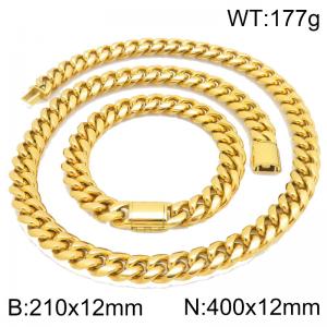 SS Jewelry Set(Most Men) - KS230432-ZLY